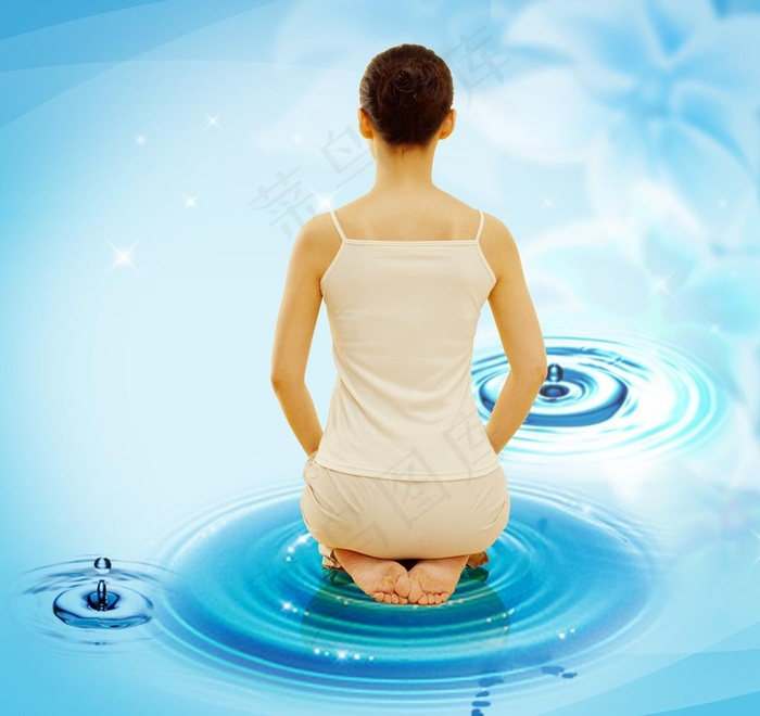 做瑜伽的美女图片