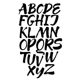 英文字体T恤图案设计