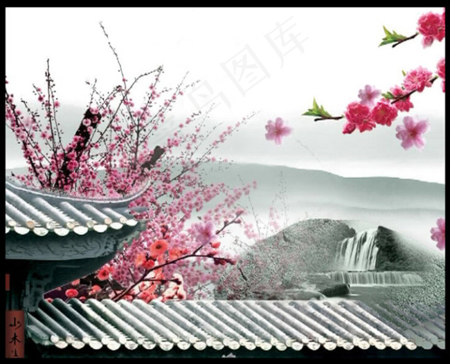桃花片头