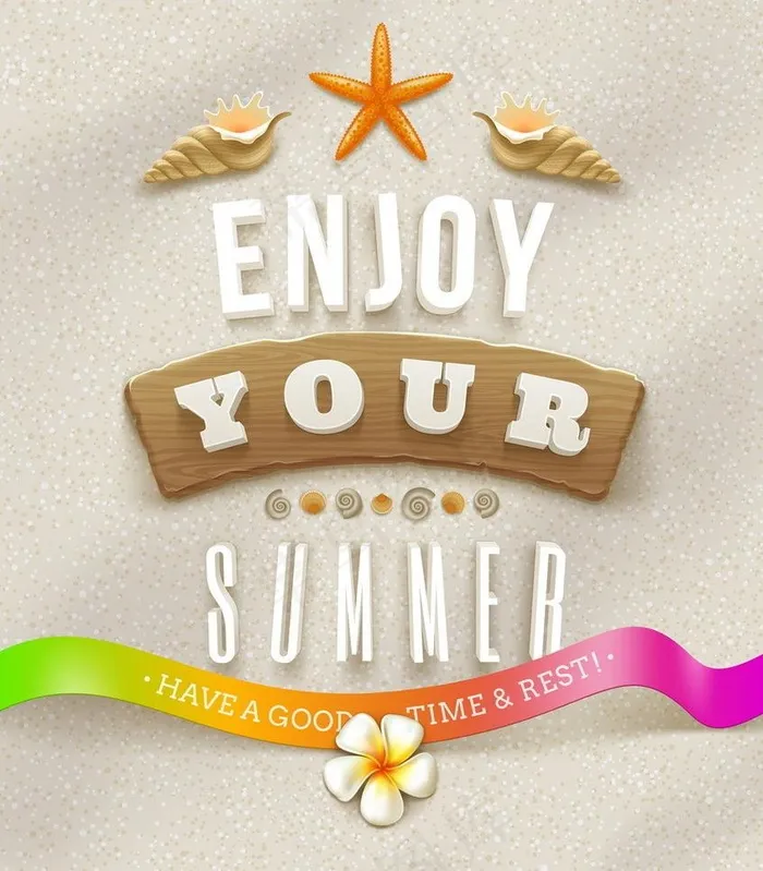 夏日沙滩背景图片eps,ai矢量模版下载