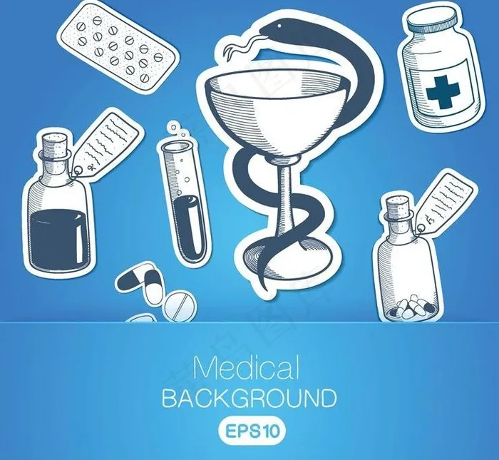 医疗保健医学设计图片eps,ai矢量模版下载