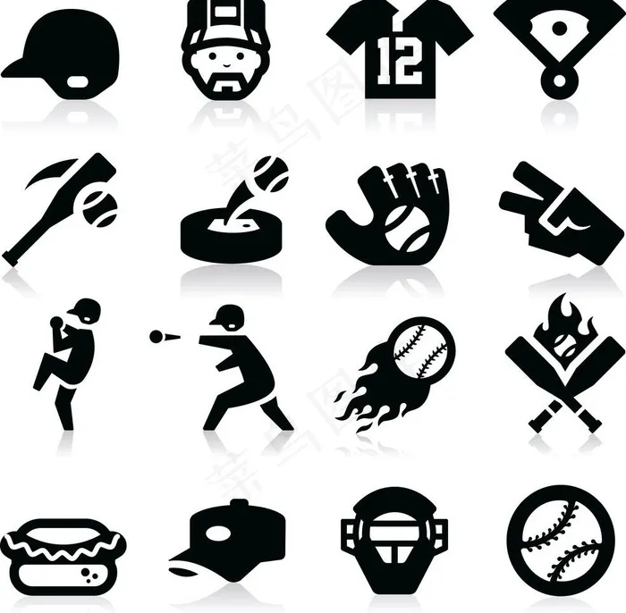 棒球图片eps,ai矢量模版下载