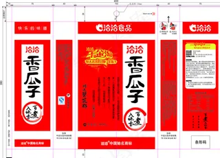 千金淘香瓜子矢量包装设计图片