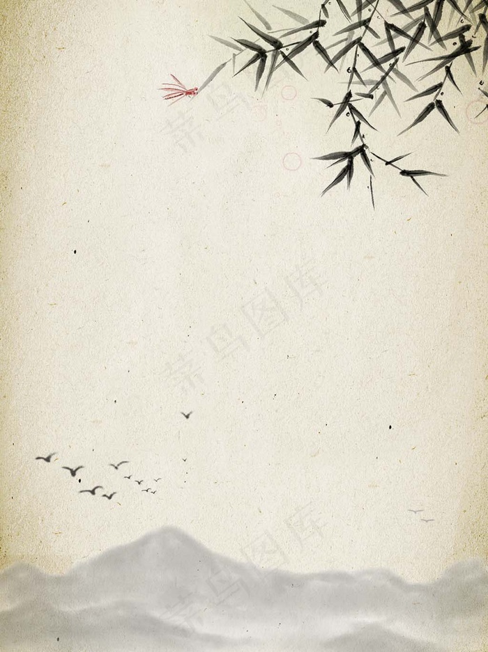 简约中国风背景矢量插图