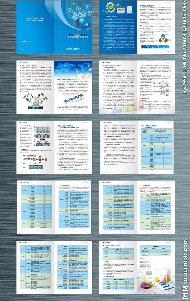 信息技术商务画册图片