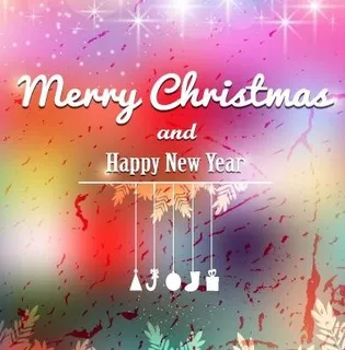 2014的圣诞节和新年画背景矢量素...