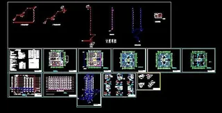 11层商住楼给排水设计建筑图