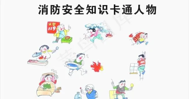 消防安全知识卡通人物 消防安全知识卡通人物