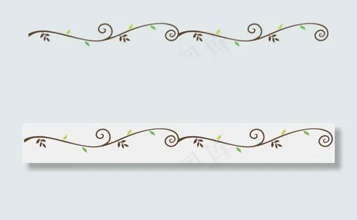 树枝绿叶枝条蔓藤免扣png设计素材