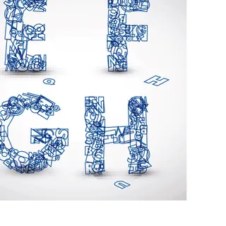 创意字母设计矢量图5