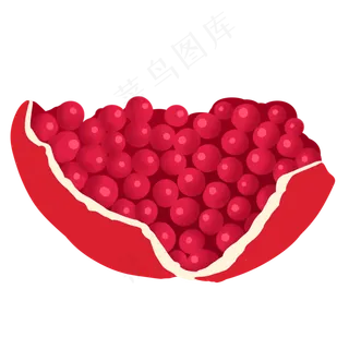 红色的新鲜石榴果肉红色的新鲜石榴果肉