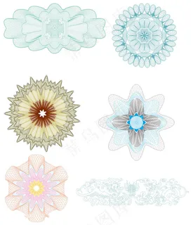 防伪底纹花纹矢量图 防伪底纹花纹矢量图