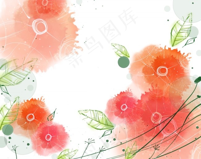 唯美鲜花浪漫海报背景psd模版下载