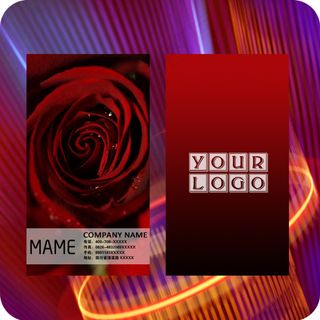 唯美玫瑰名片