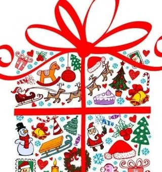 美丽的圣诞节元素矢量