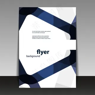 简约蓝色线条画册图片