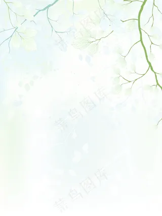 春天背景矢量插画