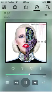 音乐APP播放页面 音乐APP播放页面