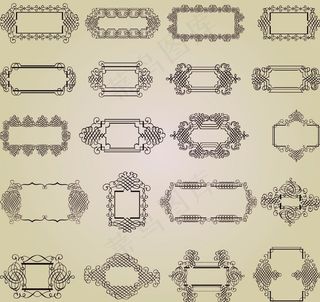 欧式复古花纹背景图片