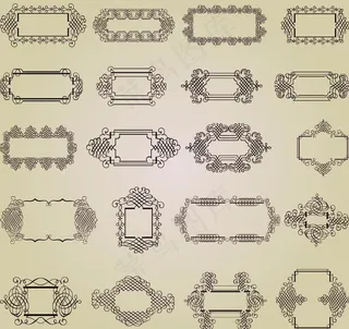 欧式复古花纹背景图片