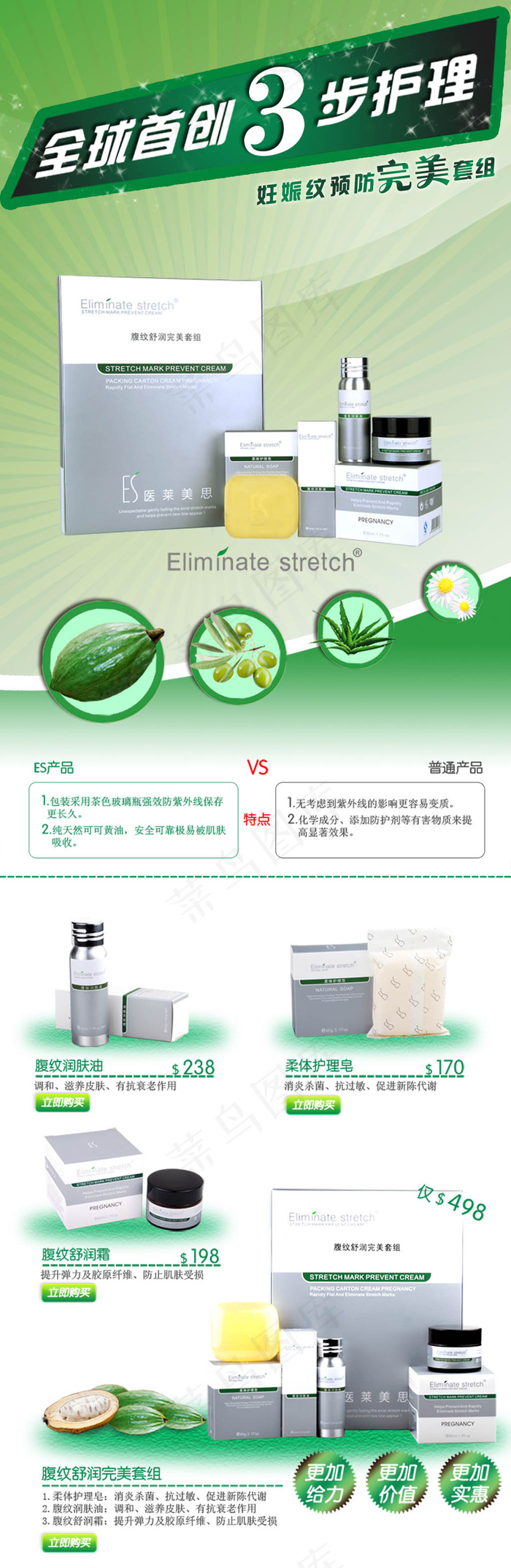 淘宝网店化妆品详情页设计psd