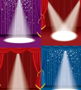 四款舞台矢量素材