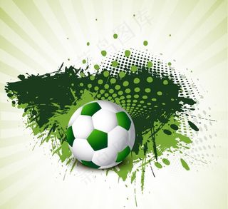 墨迹足球背景图片