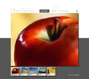 苹果网页素材flash网站模板