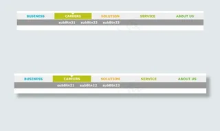 3D翻动效果二级导航菜单