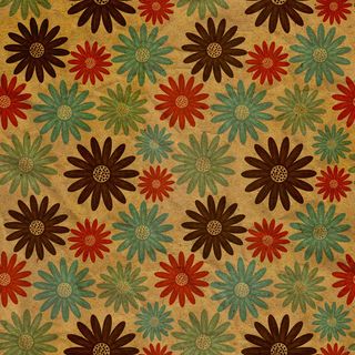 花的纹理与无尽的花卉图案的Grun...