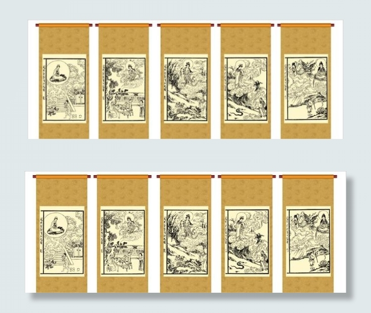 中国画人物eps,ai矢量模版下载
