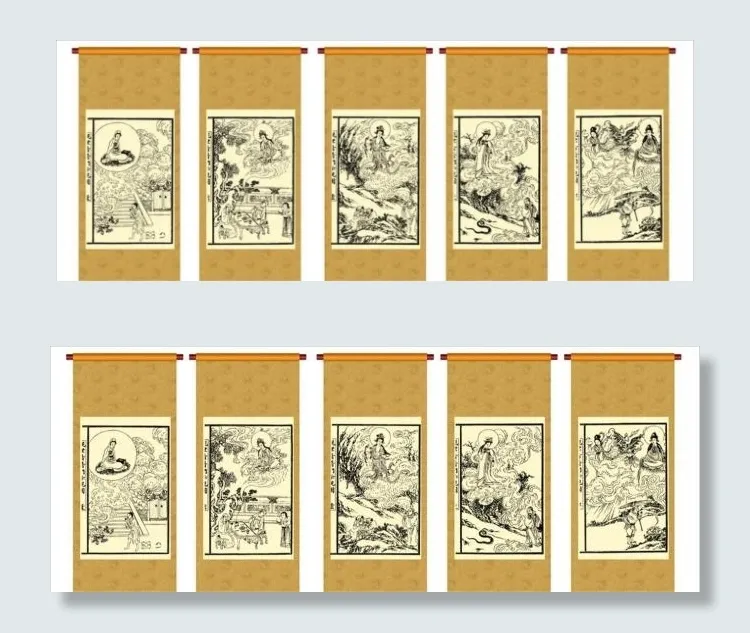 中国画人物eps,ai矢量模版下载