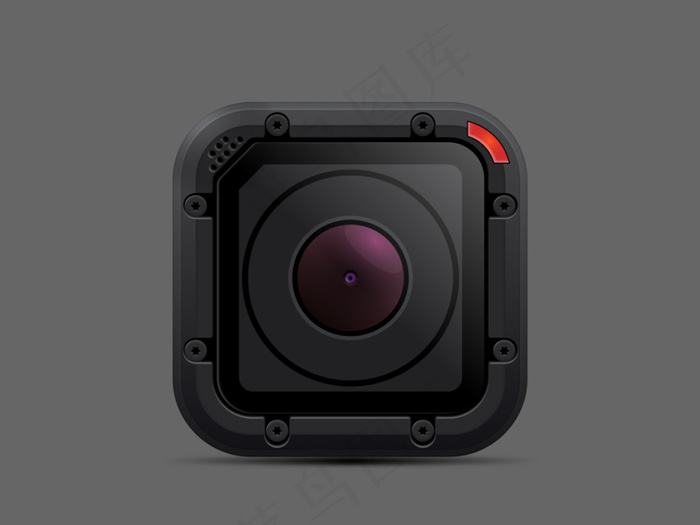 sketch写实图标 写实 相机镜...