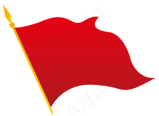 红色旗帜矢量图红色旗帜矢量图