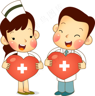 卡通医院医生护士医疗png素材
