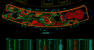 公园广场绿化 园林绿化施工图纸图片