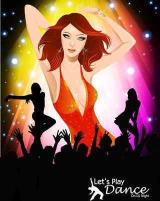 夏日激情舞会现场 音乐背景图片