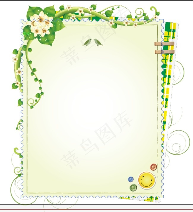 方形花边电子相框设计模板ai源文件...ai矢量模版下载