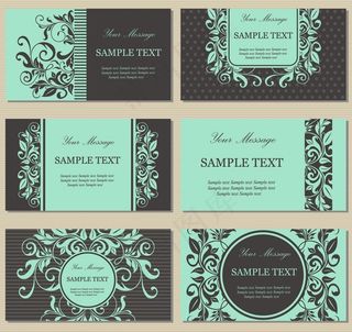 欧式花纹 卡片图片