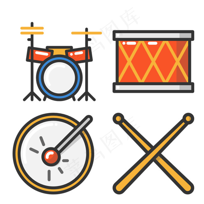 爵士鼓icon图标