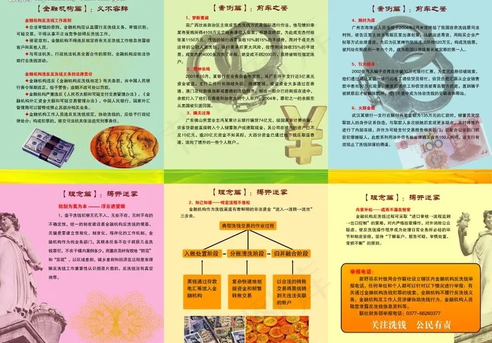 反洗钱宣传页图片(6732X5079(DPI:300))psd模版下载