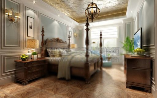 奢华风格室内设计卧室模板下载