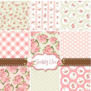 破旧的别致的玫瑰图案和无缝背景理想...