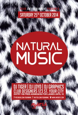 原宿时尚创意音乐海报