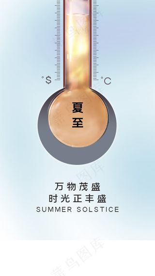 简约二十四节气夏至闪屏引导页