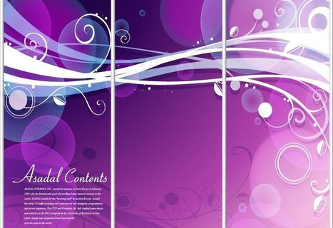 梦幻花纹花朵背景