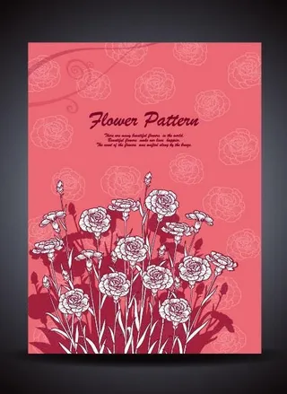 康乃馨时尚花纹图片