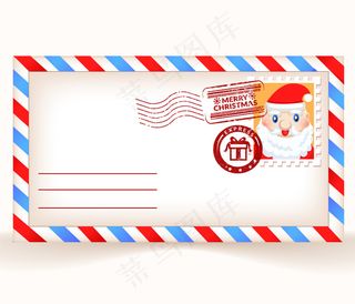 圣诞节信封设计