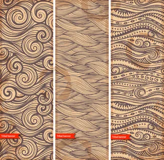 海浪线条背景矢量素材