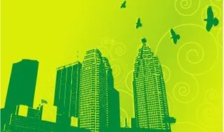 潮流城市建筑插画矢量图028